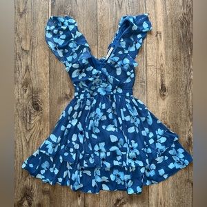 Abercrombie & Fitch Ruffle Flutter Sleeve Mini Dress
